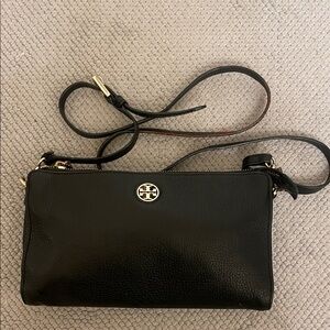 Tory Burch Black Leather Crossbody Bag